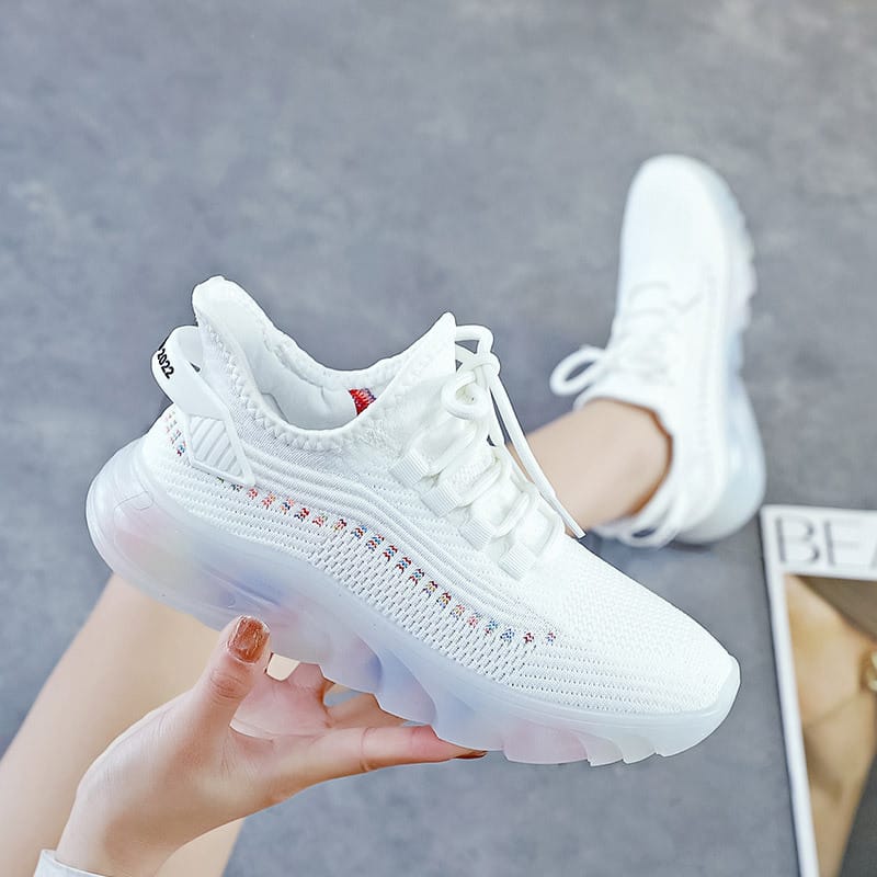 Women's New Fashion Platform Sport Shoes Female Autumn New Breathable Outdoor Running Sneakers Lightweight Casual Tennis Shoes