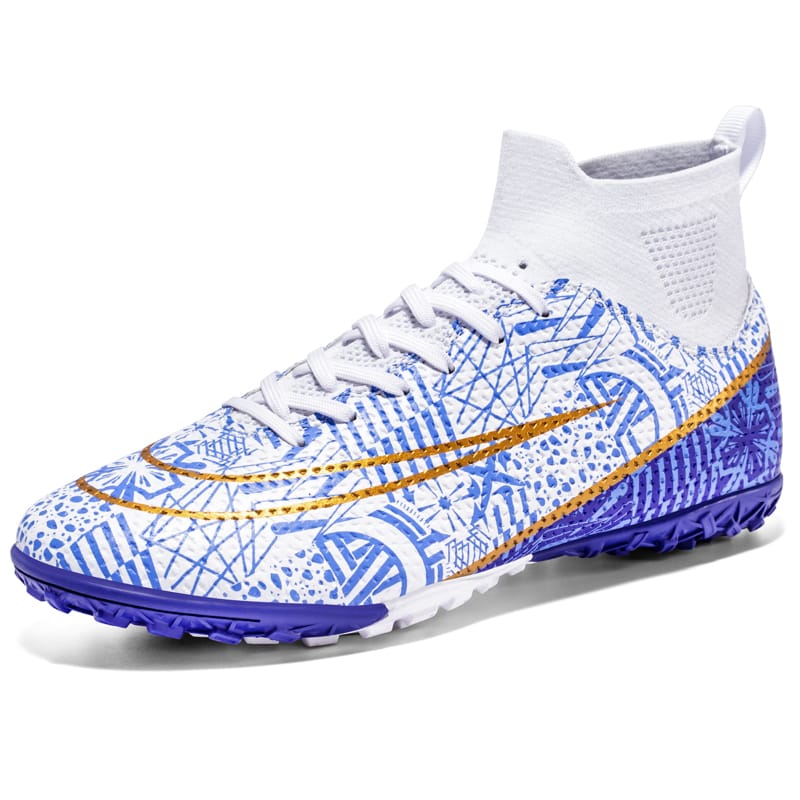 UncleJerry High Top Men's Soccer Shoes for Boys Anti-Skid Training Sneakers Football Boots Children Outdoor Casual Sports Shoes