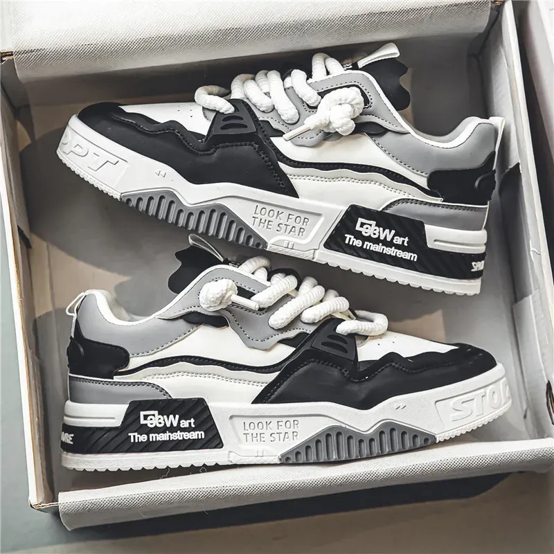 Mens Sneakers Thick Sole Casual Vulcanized Shoes Brand Anti-slip Sports Walking Shoes for Men Tennis Shoes Baskets Pour Hommes