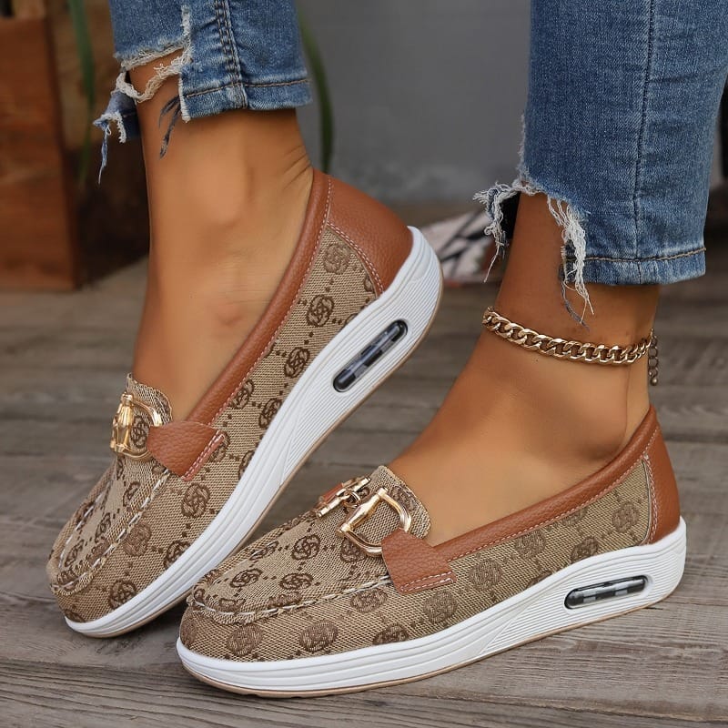 Women Casual Platform Shoes 2024 Spring Autumn Designer Comfort Non Slip Loafers Ladies Wedge Platform Sneakers Zapatos De Mujer