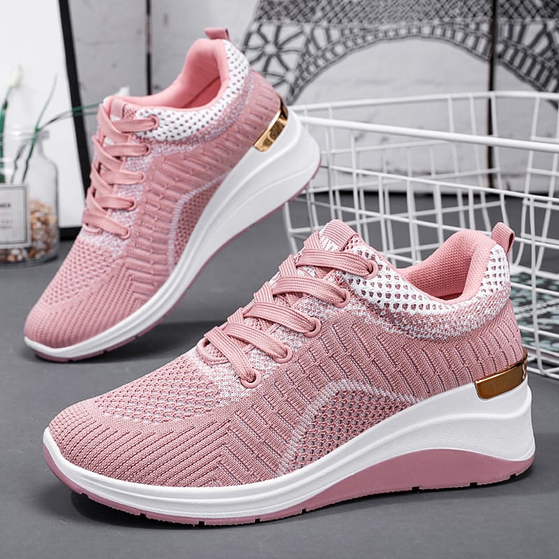 2023 Spring New Women Casual Shoes Height Increasing Sport Wedge Shoes Air Cushion Comfortable Sneakers Zapatos De Mujer