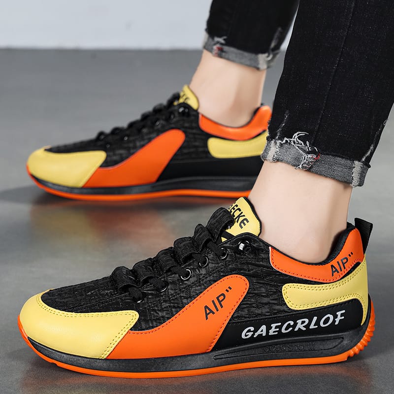 Autumn New Design Men's Fashion Sneakers Comfortable Lace-Up Casual Men Shoes Low-Cut Flat Sneakers Male zapatillas de hombre