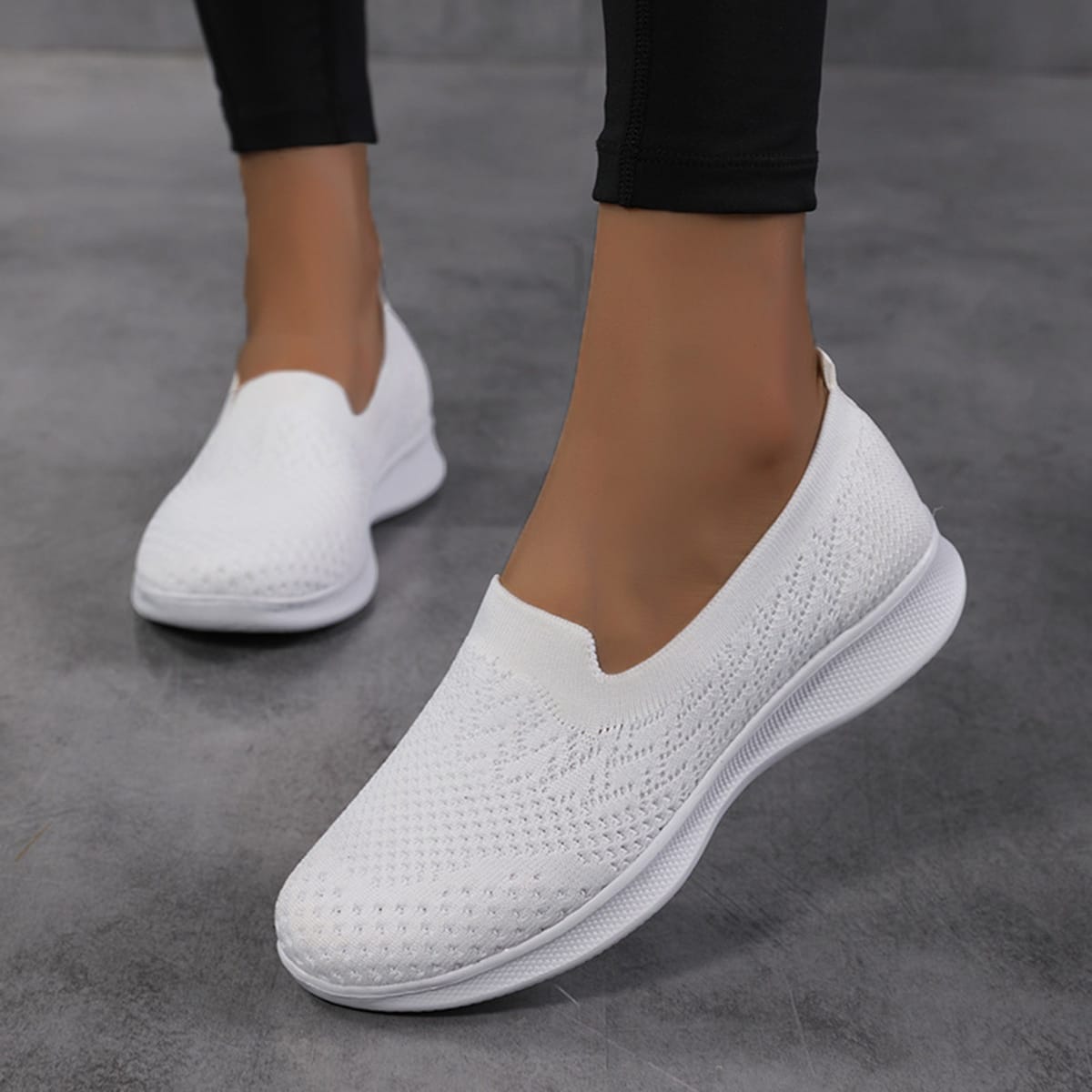 Women Sneakers Summer Outdoor Breathable Casual Walking Shoes  Loafers Chunky Sneakers Slip On Lady Vulcanized Shoes zapatillas