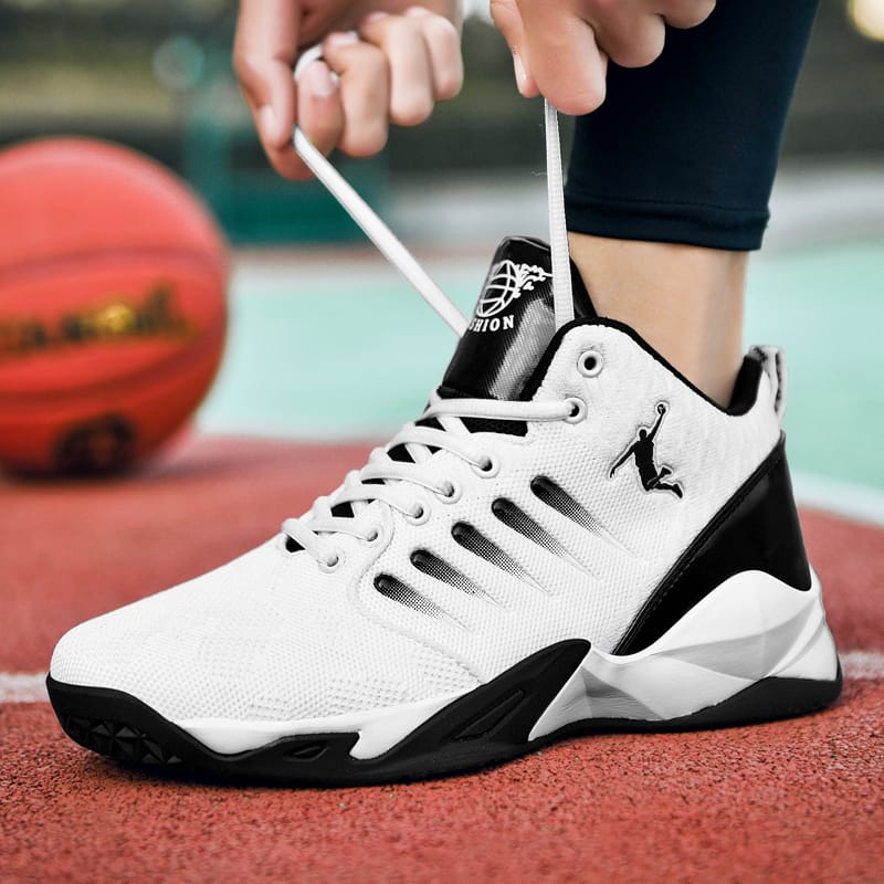 New 2023 Men's Leather Sneakers Non-Slip Men's Fly Woven Shoes Training Basketball Shoes Women White Breathable Sneakers Men