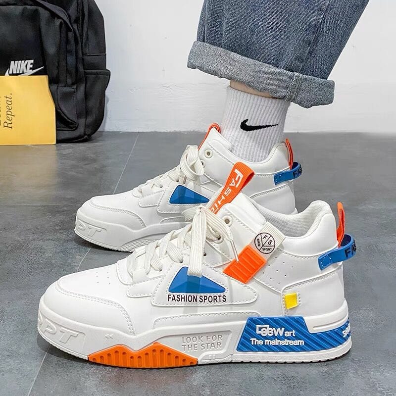 Men Sneakers Casual Shoes Comfortable Platform Shoes for Men Lace-up Lightweight Breathable Vulcanized Shoe Zapatos Para Hombres