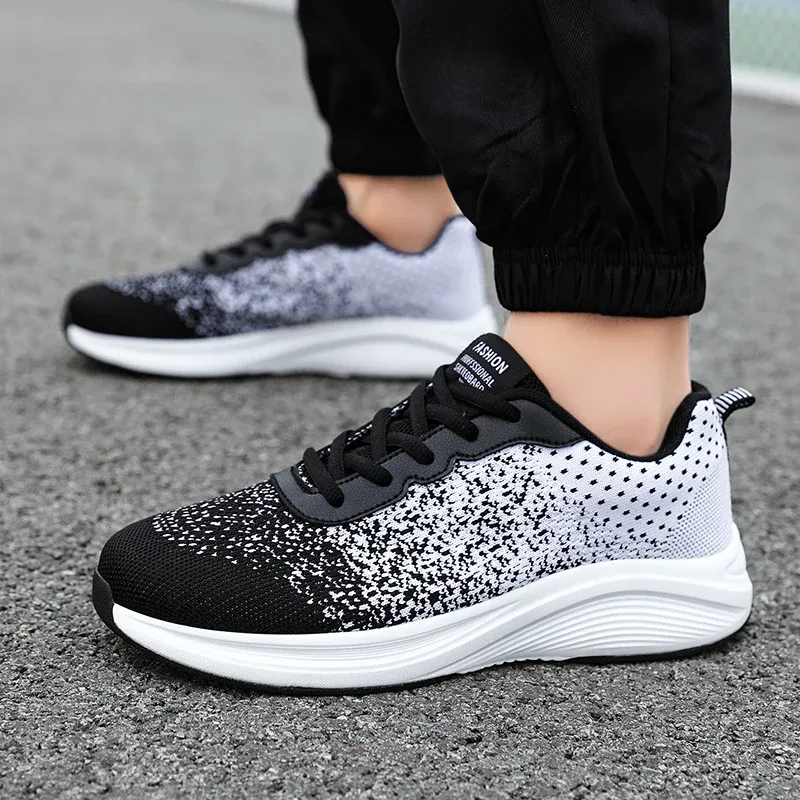 Men Women Breathable Bowling Sneakers Fly Weaving Bowling Lightweight Shoes Unisex Professional Anti-slip Sole Trainer 38-45