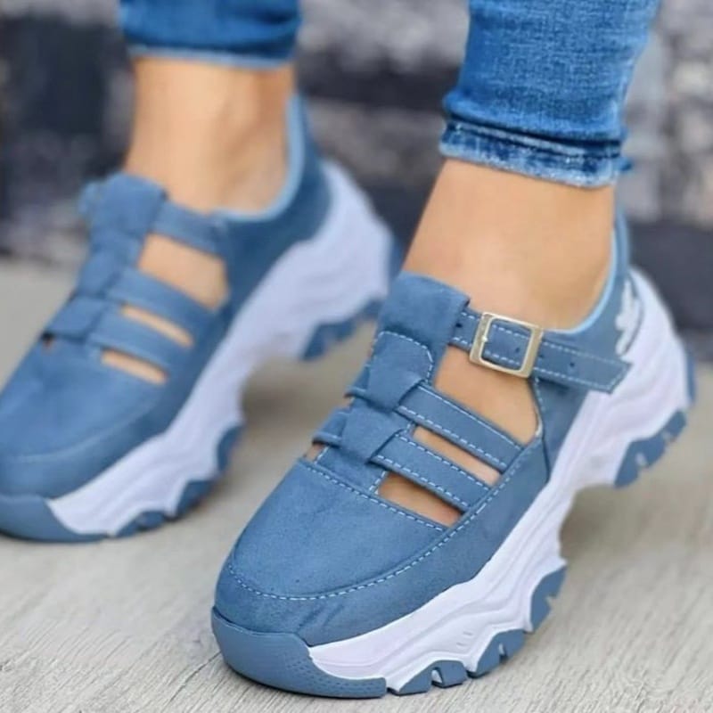 Women Sneaker 2023 New Thick-soled Women Sports Shoes Fashion Casual Comfortable Slip-on Flat Shoes Heightening Vulcanized Shoes