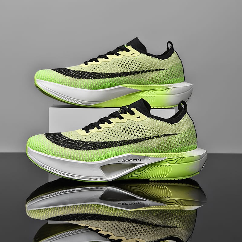 Air Cushion Men Sports Running Shoes Marathon Breathable Lightweight Women's Comfortable Athletic Nonskid Carbon Plate Sneakers