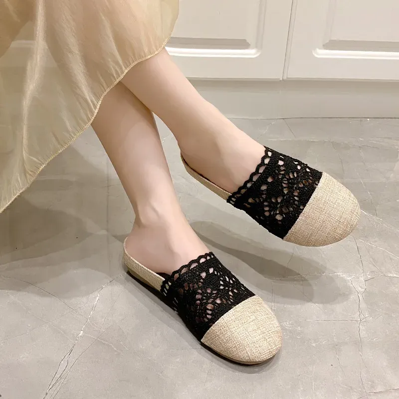 Summer Flats Women Sho Fisherman  Woman Mesh Breathable Flat Soft Bottom Women Peas Shoe Womans Shoes Flats Sho