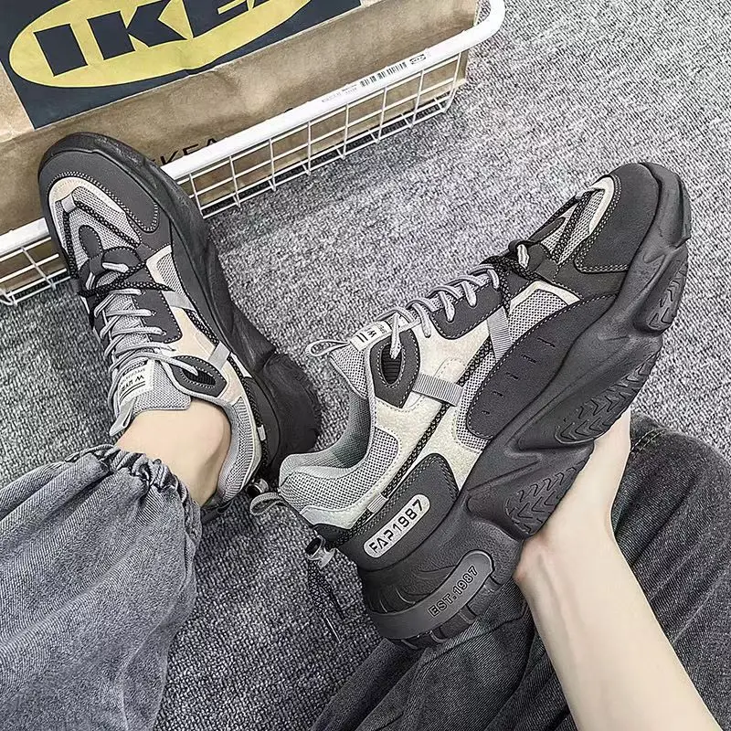 Men's Tennis Shoes 2023 New Casual Sports Shoes Spring and Autumn Men Breathable Wear-resistant Running Shoes кроссовки мужские