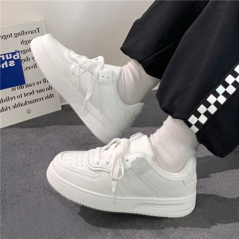 2024 Spring New Children Fashion Soft White Boys Sports Shoes Korean Style Students Lace-up Light Sneakers for Girls Versatile