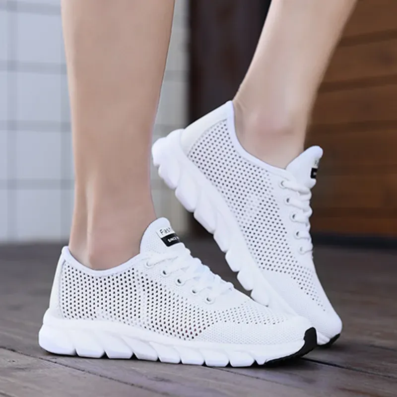 Women's Sneakers New Summer Breathable Comfort Women's Shoes Lace Tenis Sneakers Mesh Non-slip Casual Shoes for Women Zapatillas