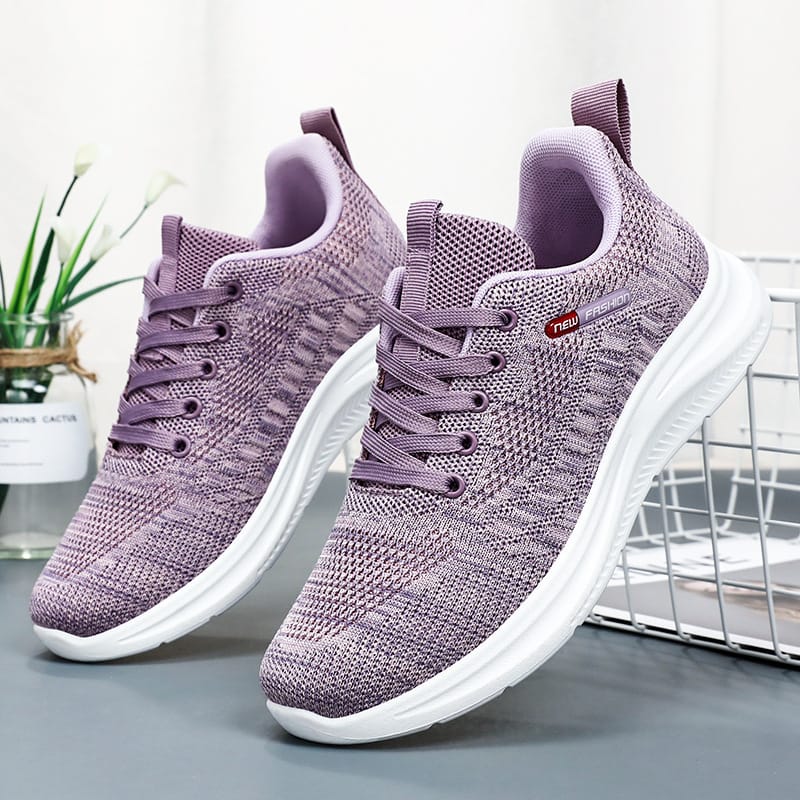 Women's shoes 2024 mesh breathable comfortable sneakers Soft sole lightweight fashion casual shoes mesh women's shoes