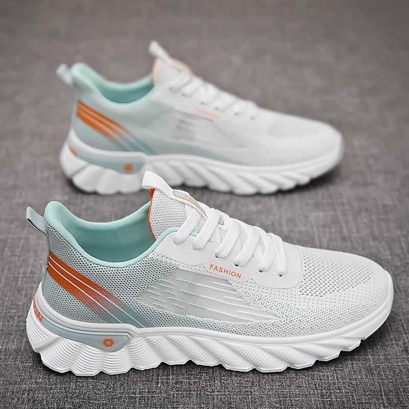 2024 New Mesh Breathable Trendy Fashion Casual Sports Shoes for Men's Versatile Thick Sole Running Shoes