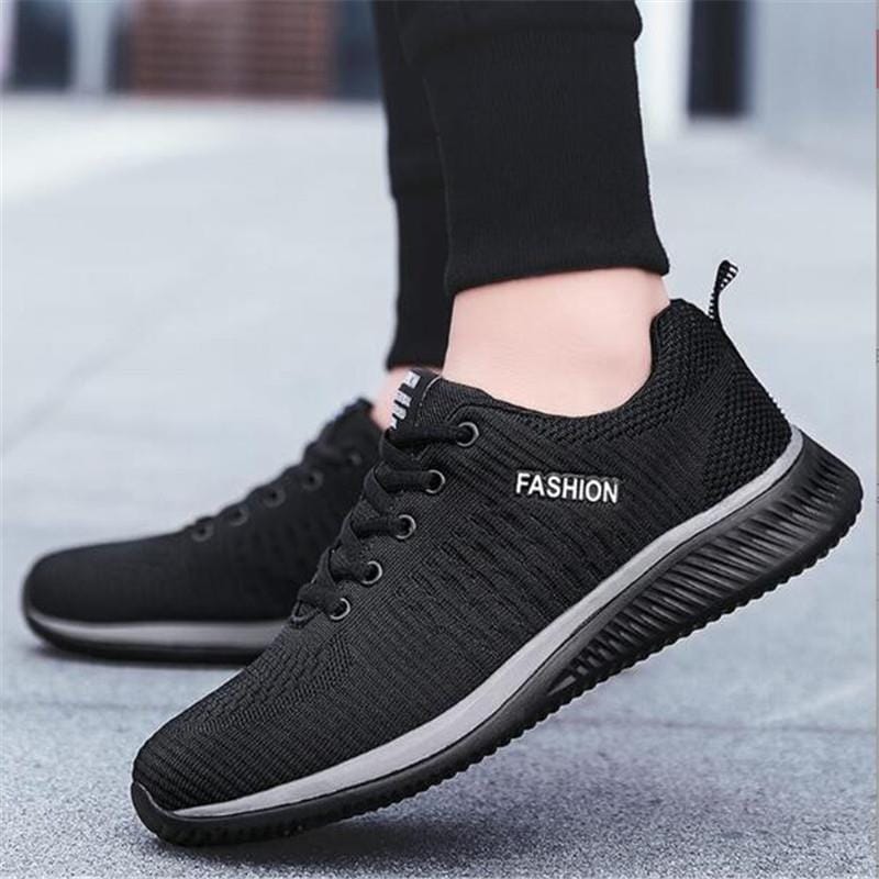 Langmao Men Casual Shoes Lac-up Men Shoes Lightweight Comfortable Breathable Walking Sneakers Men Women Knit Sneakers --------