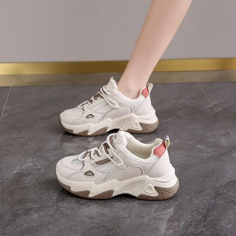 Summer New Hollow Breathable Tenis Sneaker Fashion All-Match Casual Shoes Soft Bottom Non-Slip Women