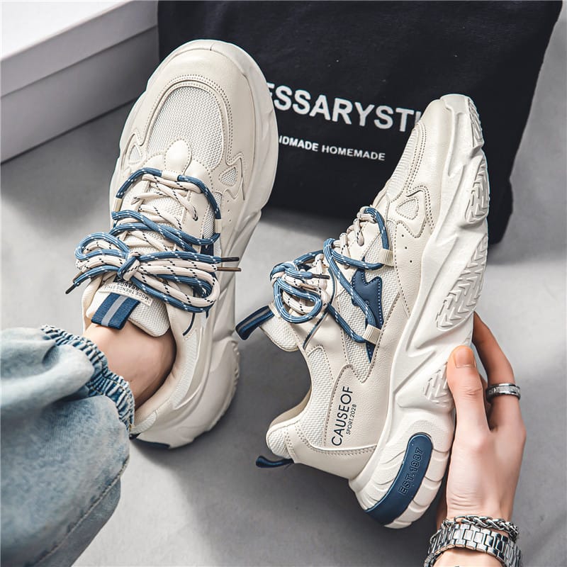 Men's Shoes 2024 New Summer Mesh Casual Sneakers Anti-skid Height Increasing Running Shoes for Men Fashion Trend Dad Shoes
