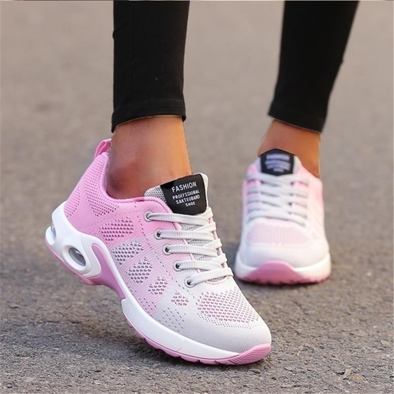 2022 Autumn and Winter Women’s Mesh Lace Up Breathable Sneakers Lightweight Versatile Outdoor Casual Couple Shoes Zapatos Mujer
