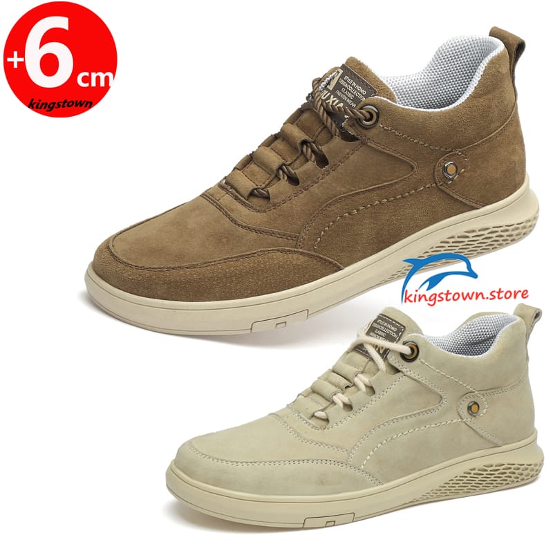 Men's Elevator Shoes  Height Increase Insole 6cm Chunky Sneakers Plus Size 37-44