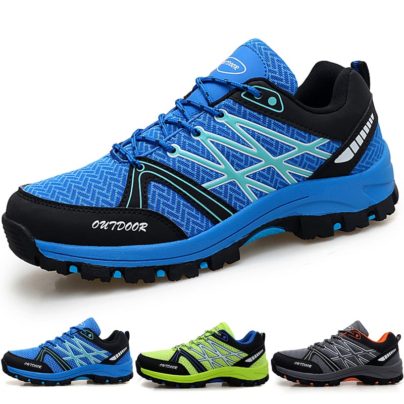 Casual Hiking Shoes Men Mesh Travel Shoes Outdoor Waterproof Hunting Fishing Shoes Mountain Off-Road Riding Sports Men Shoes