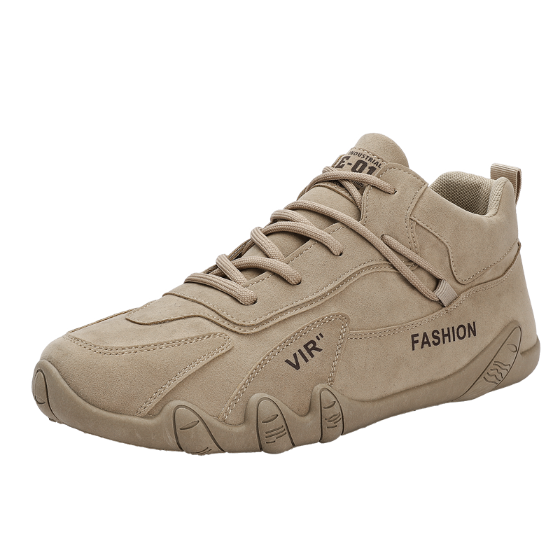 Men's new retro work shoes Spring and autumn leisure sports men's shoes lace-up hiking shoes comfortable walking