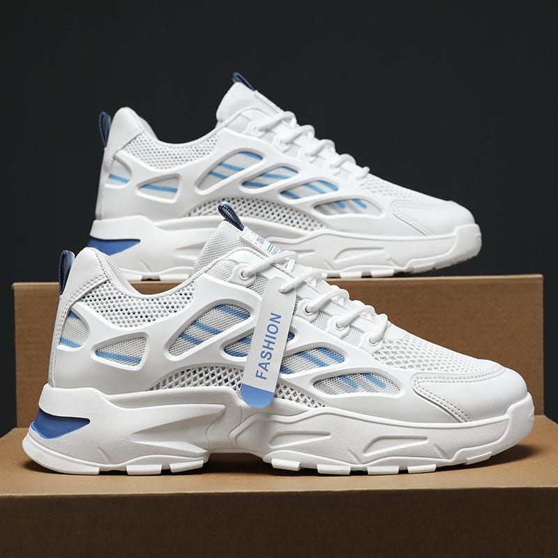 Men's Casual Sneakers Summer Breathable Anti Slip Mesh Outdoor Running Shoes Student Sneaker Tennis Shoes Zapatillas Informales