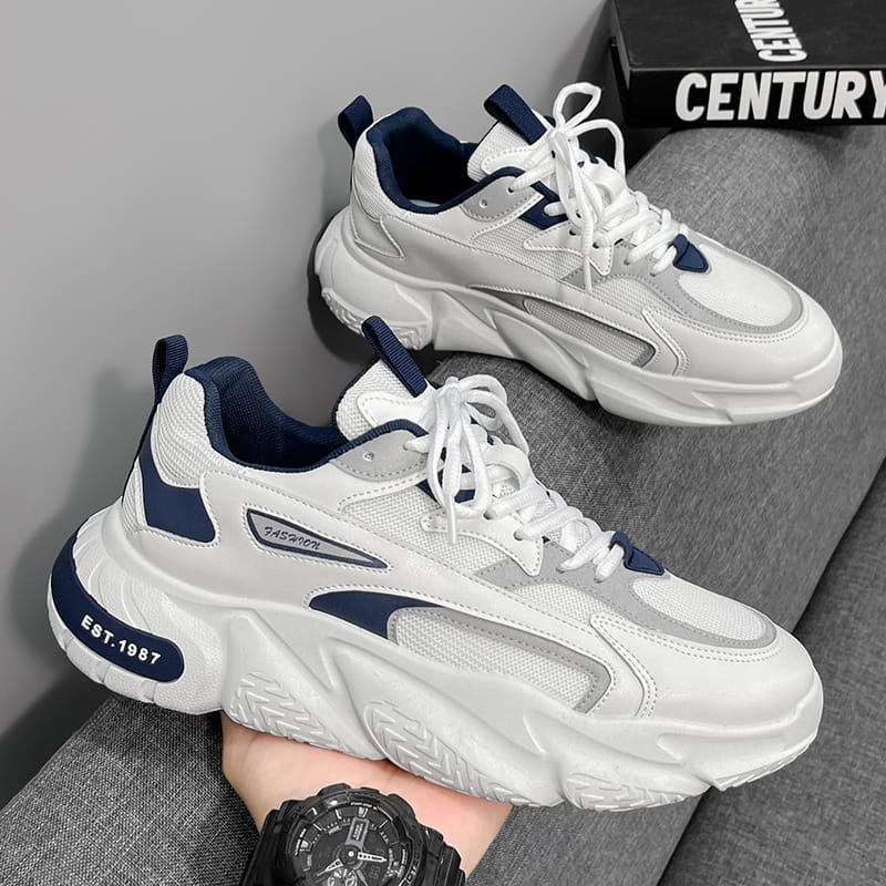 New Men's Sports Shoes Breathable Comfortable Soft-soled Casual Shoes Lightweight Non-slip Thick-soled ClunkySneaker