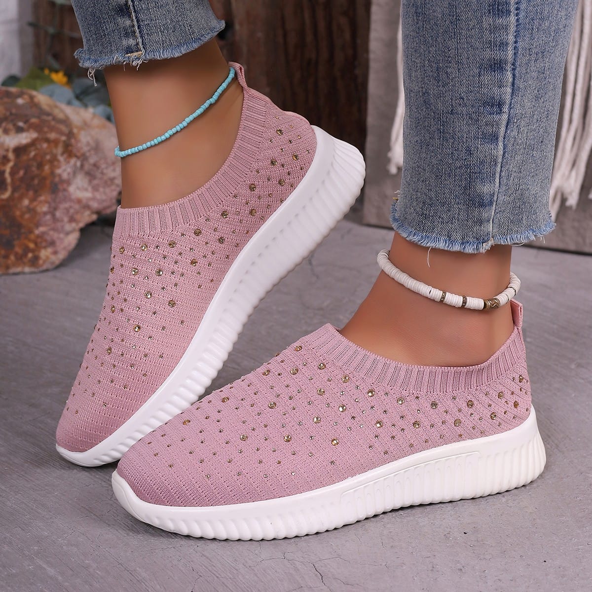 Women Flat Sneakers Comfortable Designer Breathable Mesh Sneakers Spring and Autumn Shallow Round Toe Sneakers Shoes for Women