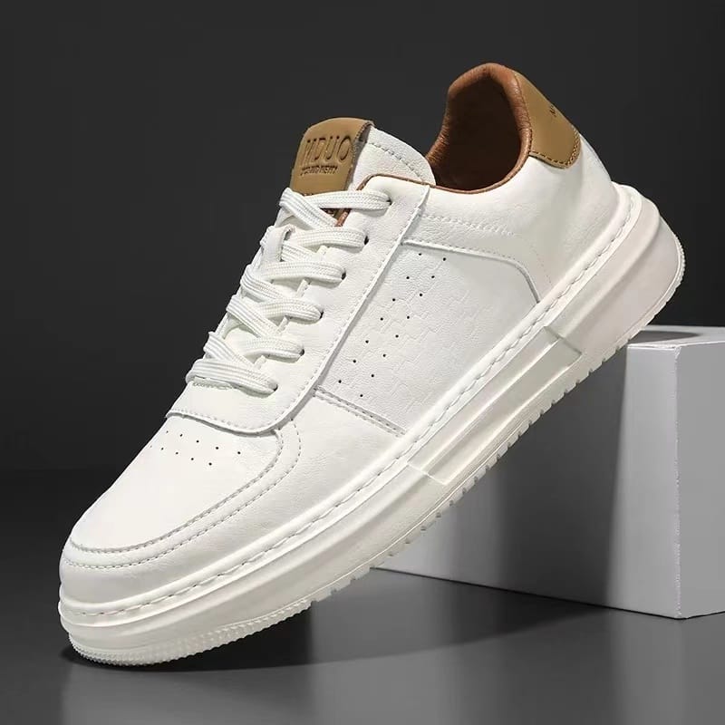 Men's White Sports Shoes Breathable Casual Sneakers Man 2024 Autumn New Vulcanized Shoe Male Walking Flat Footwear Spor Ayakkabı
