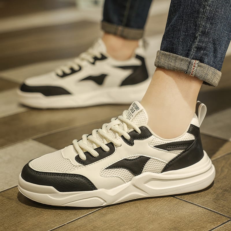 Men's Shoes 2024 New Trend Fashion Casual Board Shoes Thick Sole Comfortable Niche Design Sense Sports Mesh Trendy Shoes