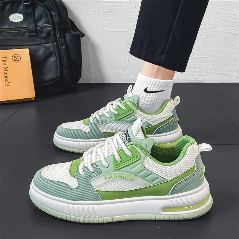 Men's shoes 2024 summer new breathable mesh casual sports shoes men'sversatile thick bottom non-slip wear-resistant trendy shoes