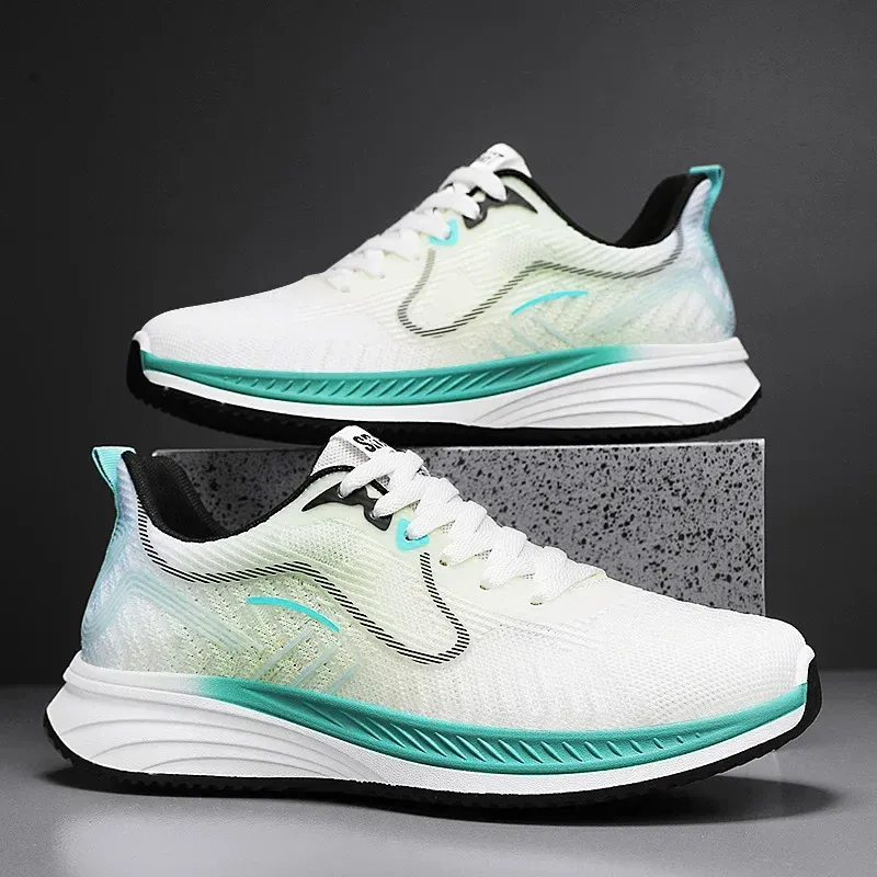 Men Vulcanized Shoes  Outdoor Casual Sneakers Breathable Lightweight Shoes Men Casual Mesh Running Sneakers Large Sized 44