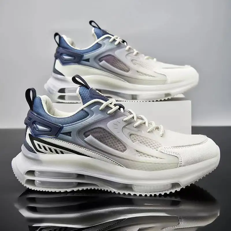 Men Casual Athletic Air Cushion Running Shoes Comfortable Male Mesh Breathable Casual Ligh Soft Sports Jogging Shoes Sneakers