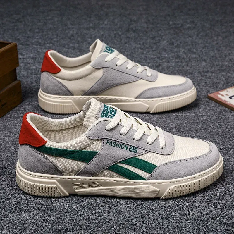 High Quality Mens Vulcanized Shoes Fashion Men's Casual Shoes Outdoor Wear-resistant Non-slip Walking Flats Zapatos Para Hombres