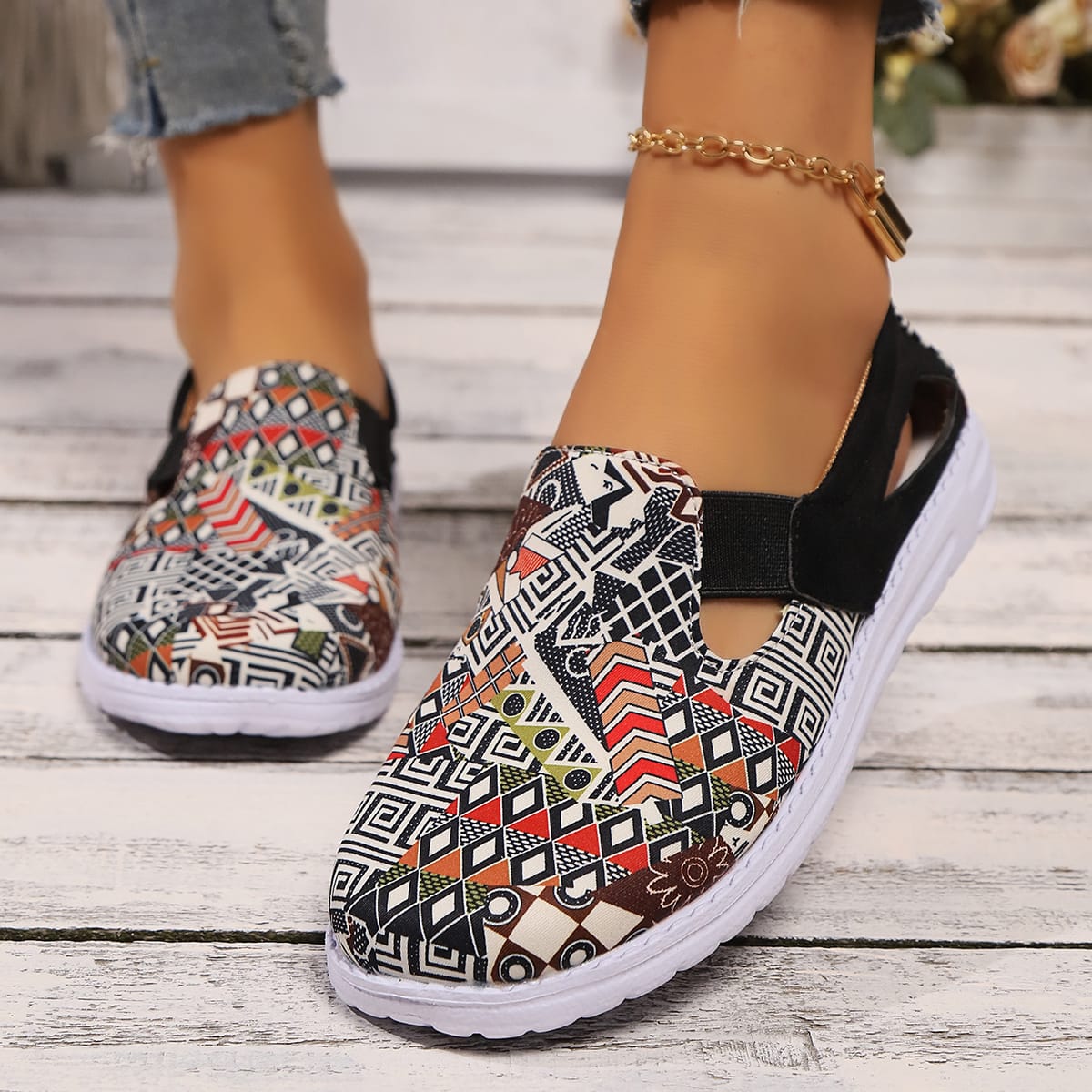 New Women Sneakers Fashion New Women Round Toe Walking Shoes Color Matching Casual Comfortable Mouth Thick Sole Sneakers Women