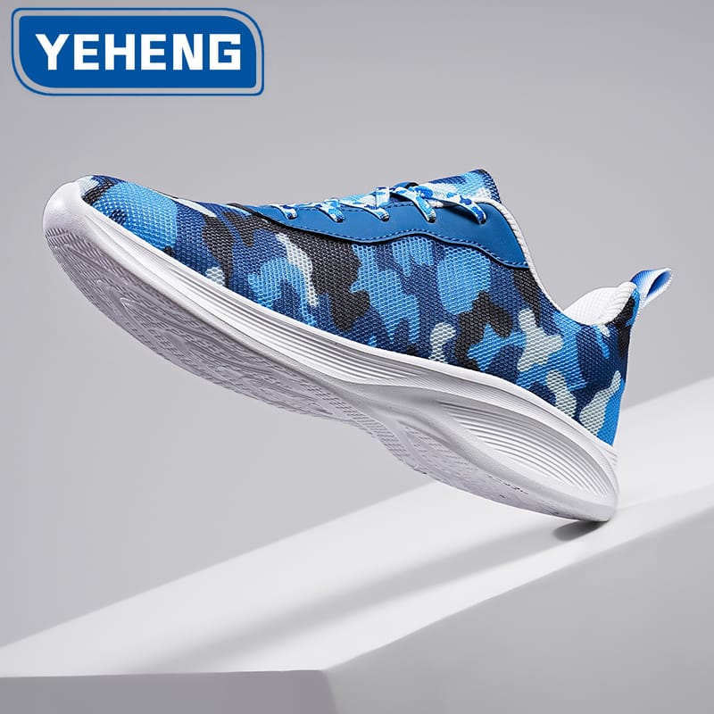 Men Outdoor Running Shoes Unisex Sneakers Breathable Low Top Original Casual Shoes Camouflage Mesh Women Walking Shoes Plus Size