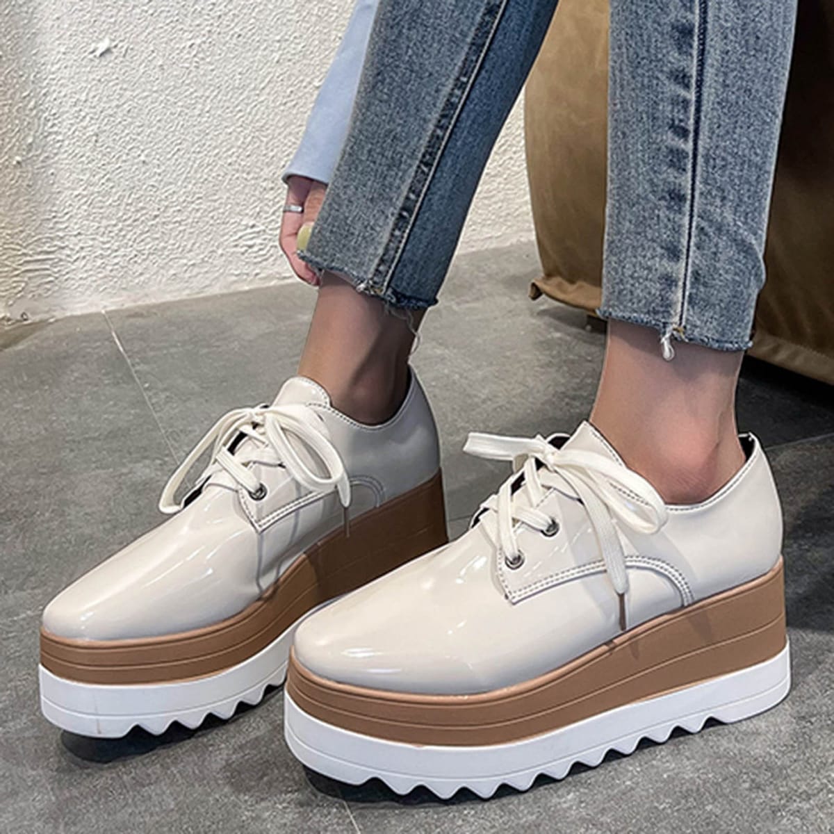 Woman's Shoes 2024 Summer New Flat Platform Shoes Slip on Moccains Ladies Casual Shoes Woman Thick Sole Creepers Sneakers