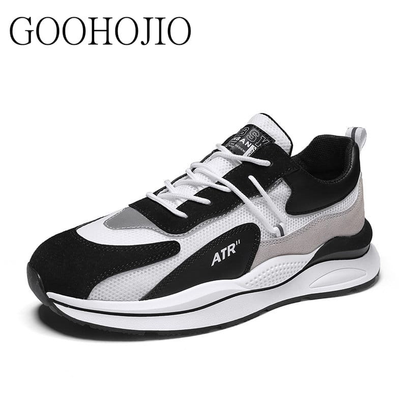 Men's Vulcanize Shoes Mesh Male Sneakers Spring Fashion Lace-up Men Casual Shoes Rubber Flat Autumn Running Man Shoes Sport