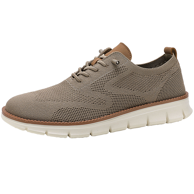 Fashion casual spring and autumn men's shoes breathable lightweight non-slip sports shoes new walking plus size flat men's shoes