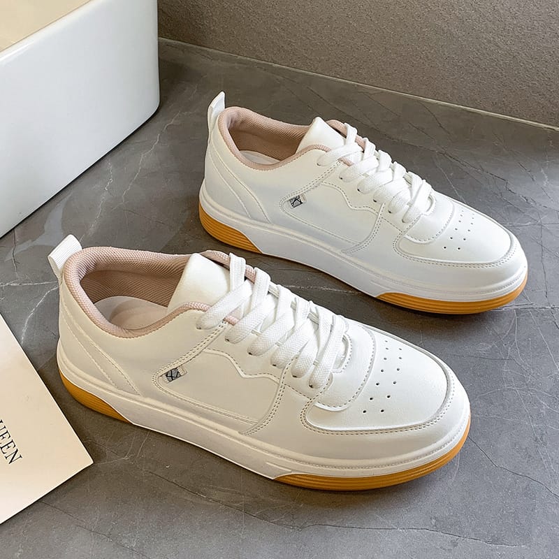 Women Sneakers 2023 Spring New Fashion Lace Up White Platform Women Sports Shoes Ladies Running Casual Shoes Vulcanize Shoes