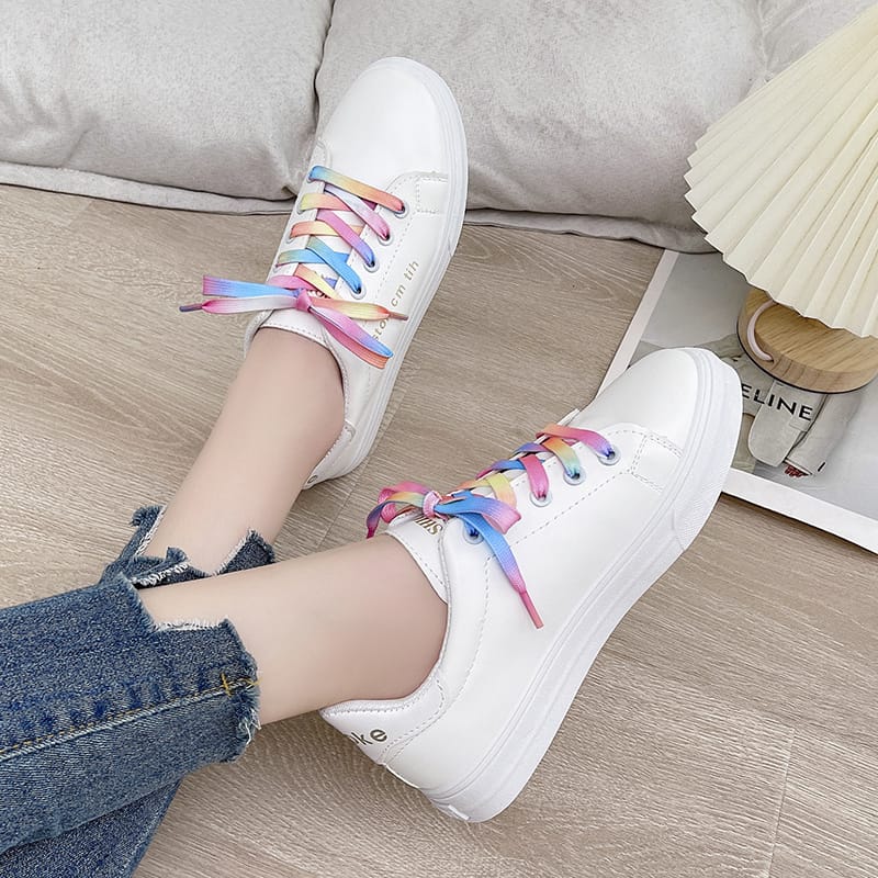 Women Casual Shoes Female Casual Women Sneakers Flats Girl Breathble Vulcanized Shoes Lace Up White Shoes Zapatos De Mujer