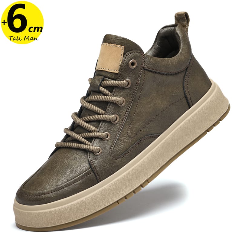 Sneakers Men Elevator Height Increase Insole 6cm Man Chunky Heel Lift Shoes