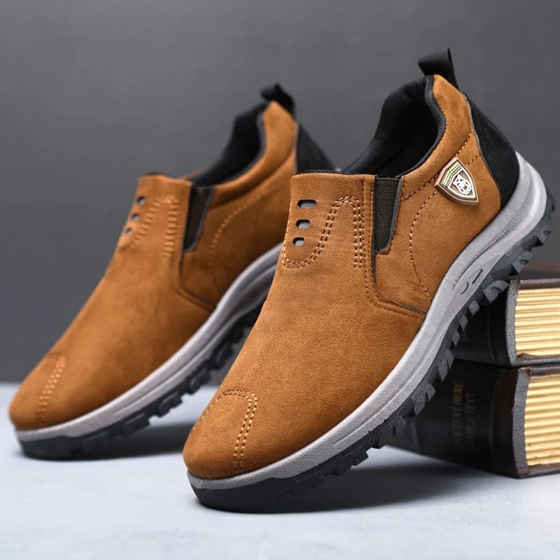 Fashion Men's Sports Casual Shoes Comfortable Outdoor Sleeve Leather Breathable Single Shoes Men Shoes Lightweight Casual Shoes