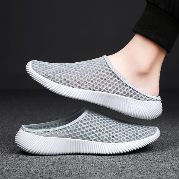 Couples Casual Walk Shoes Women Outdoor Airmesh Slippers Mens Summer Slippers Light Weight Sneakers Comfortable Half Slippers