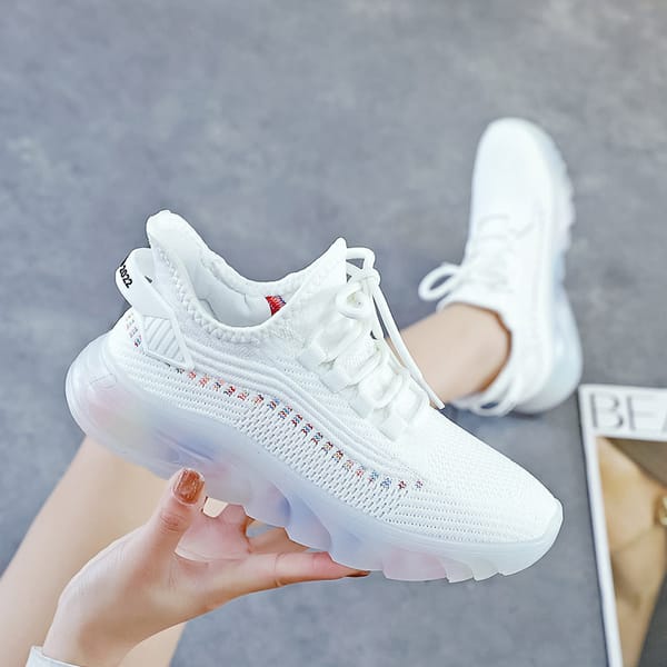 Women's New Fashion Platform Sport Shoes Female Autumn New Breathable Outdoor Running Sneakers Lightweight Casual Tennis Shoes