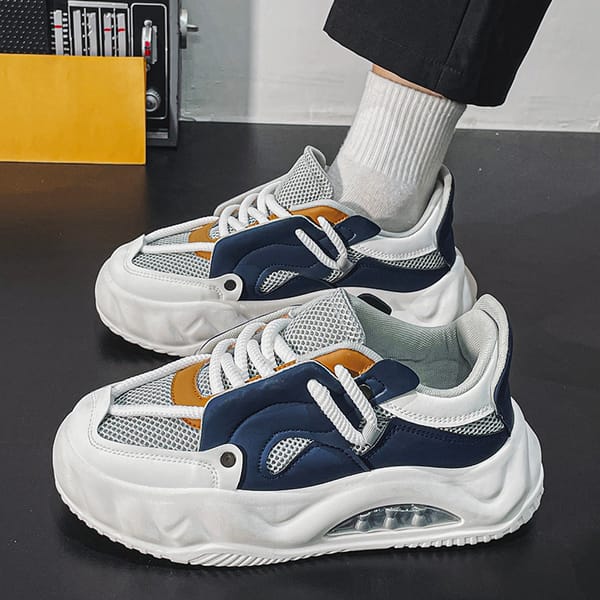 Mesh Men's Casual Sneakers Autumn Fashion Lace-up Breathable Walking Shoes for Men Sports Shoes Trendy Comfortable Men's Shoes