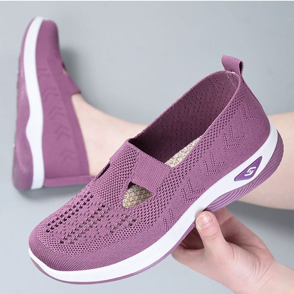 2024 Summer New Comfort Casual Women's Shoes Fashion Soft Sole Breathable Hollow Out Flat Shoes for Women Zapatos De Mujer 36-41