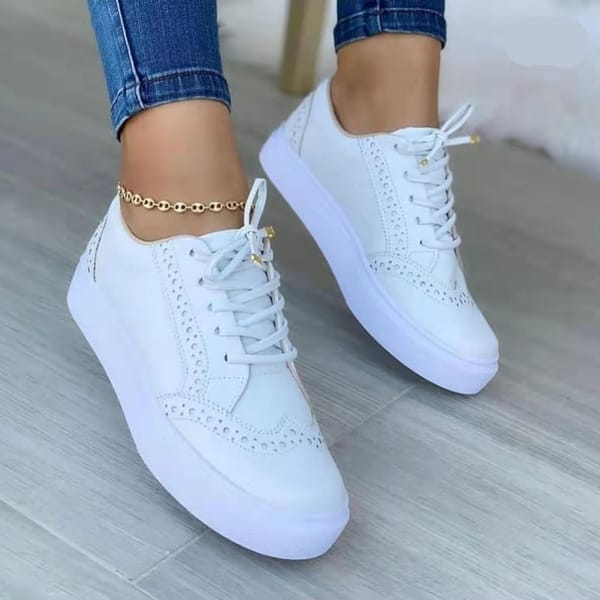 Sneakers Women Flat Casual Sneaker Spring Fashion Versatile Lace Up Walking Women Shoes Zapatos De Mujer Tendencia 2023