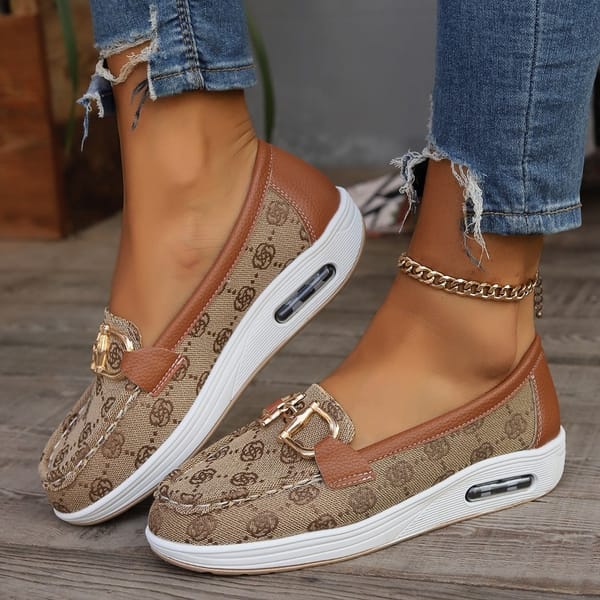 Women Casual Platform Shoes 2024 Spring Autumn Designer Comfort Non Slip Loafers Ladies Wedge Platform Sneakers Zapatos De Mujer