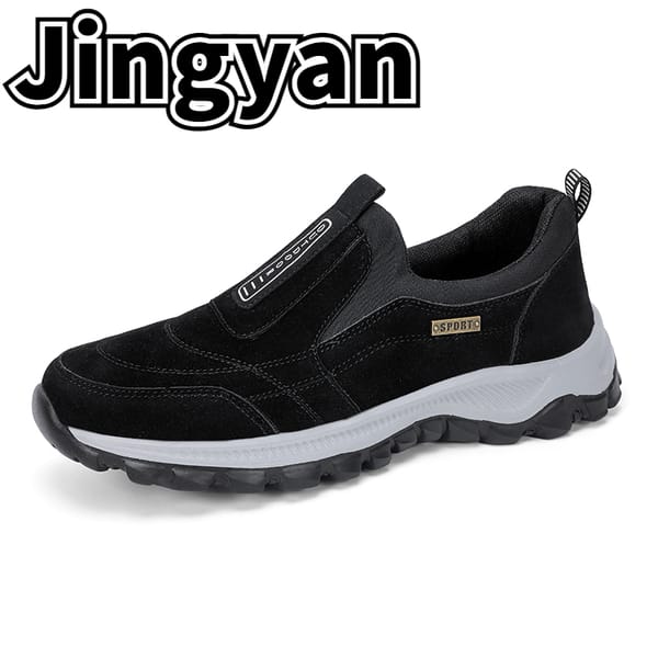 New Men's Outdoor Hiking Shoes, Casual Shoes, Breathable and Non Slip Walking Shoes, Winter Loafers